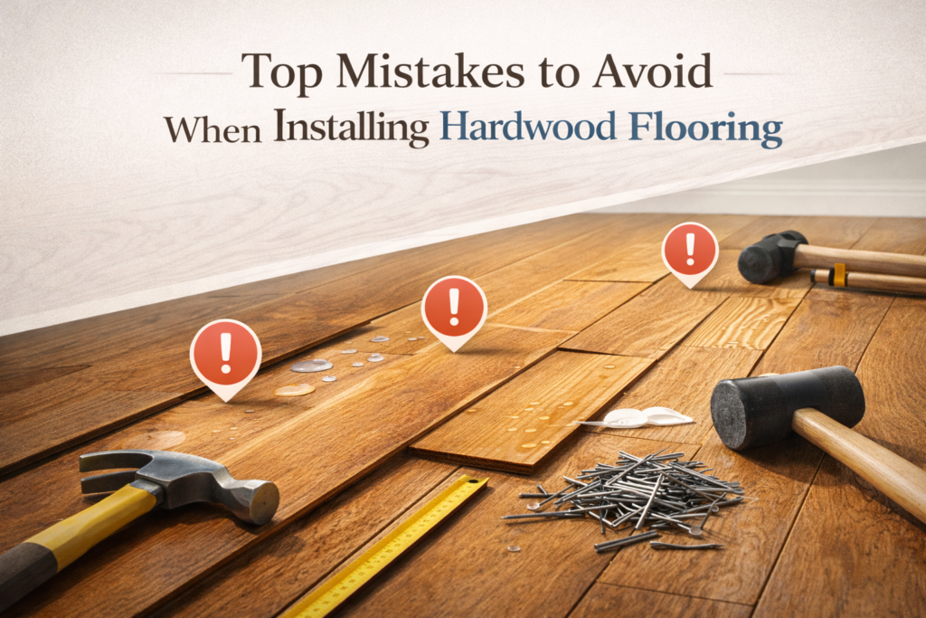 Top Mistakes to Avoid When Installing Hardwood Flooring